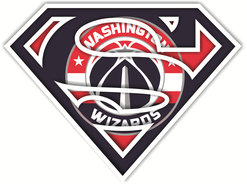 Washington Wizards superman fabric transfer
